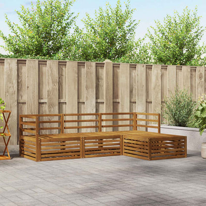 Set di divani da esterno 4 pcs Naturale