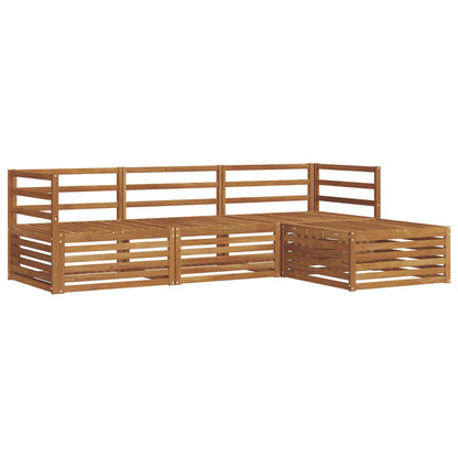 Set di divani da esterno 4 pcs Naturale
