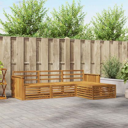 Set di divani da esterno 4 pcs Naturale