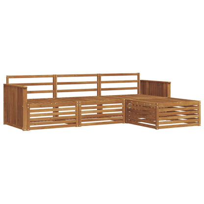 Set di divani da esterno 4 pcs Naturale
