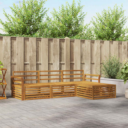 Set di divani da esterno 4 pcs Naturale