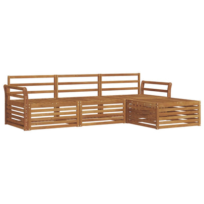 Set di divani da esterno 4 pcs Naturale