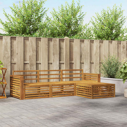Set di divani da esterno 4 pcs Naturale