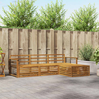 Set di divani da esterno 4 pcs Naturale