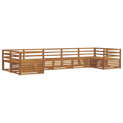 Set divani 7 pcs Naturale Legno di Acacia Massello