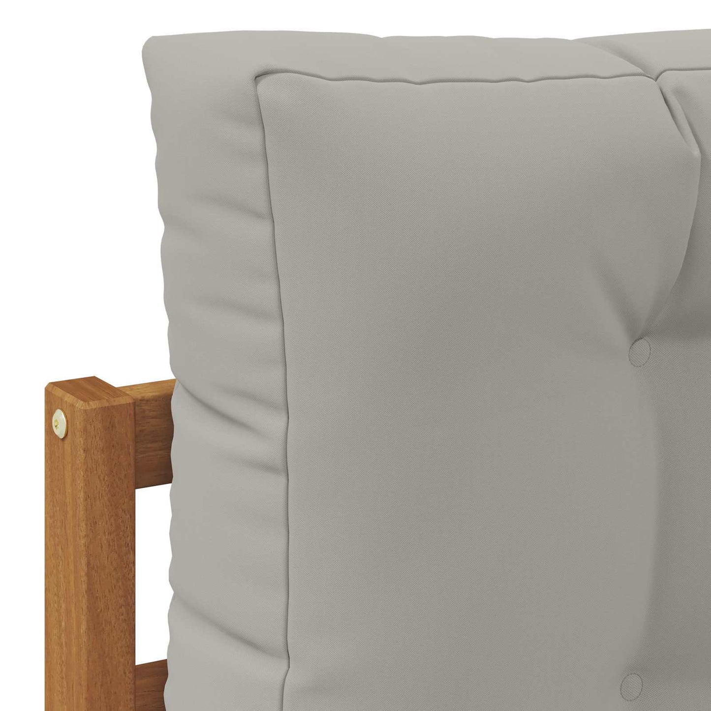 Set di divani da esterno 2 Pezzo Grigio Naturale e Chiaro