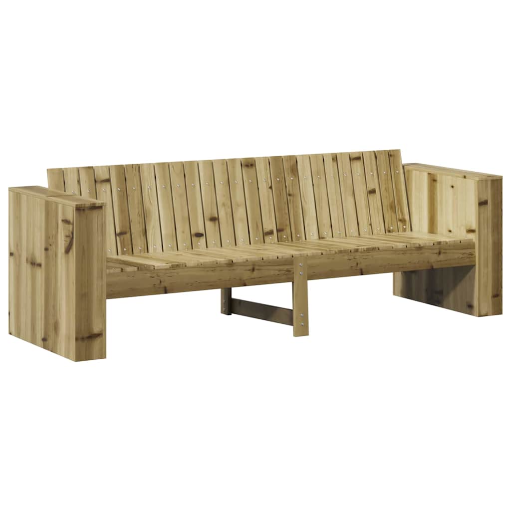 Divano da giardino Marrone 185,5 x 60 x 62 cm Pino massello