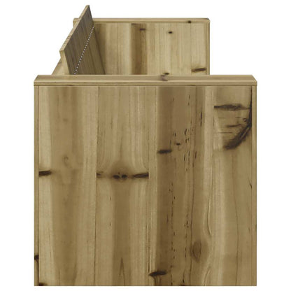 Divano da giardino Marrone 185,5 x 60 x 62 cm Pino massello