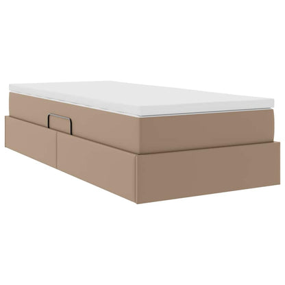 Letto con contenitore e materasso Cappuccino 100 x 200 cm