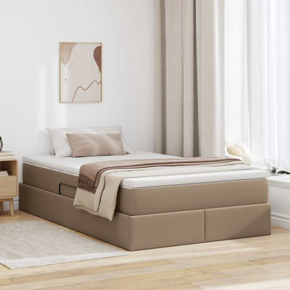 Letto con contenitore e materasso Cappuccino 120 x 190 cm