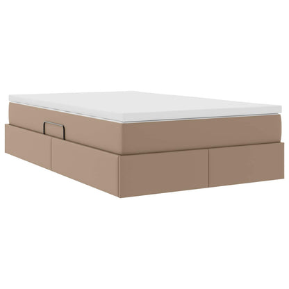 Letto con contenitore e materasso Cappuccino 120 x 190 cm