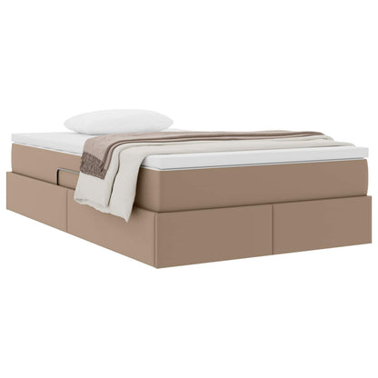 Letto con contenitore e materasso Cappuccino 120 x 190 cm
