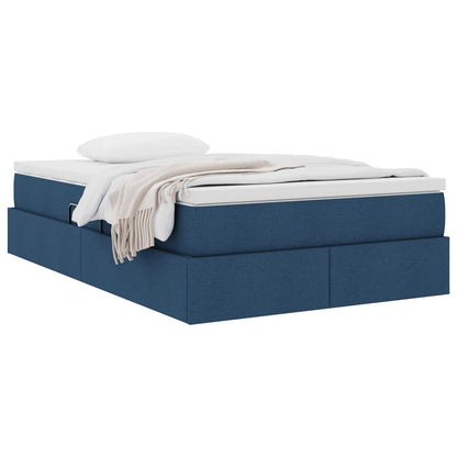 Letto con contenitore e materasso Blu 120 x 190 cm Poliestere