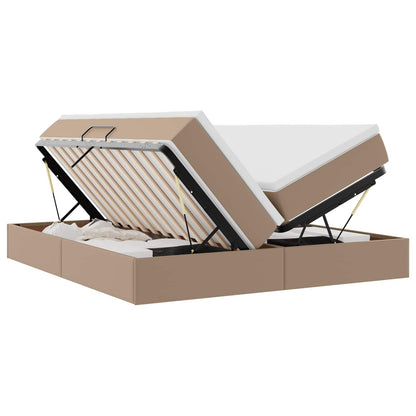 Letto con contenitore e materasso Cappuccino 180 x 200 cm