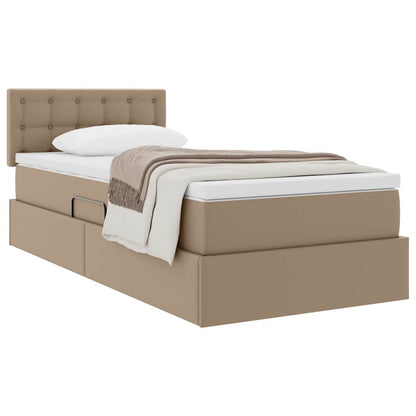 Letto con contenitore e materasso Cappuccino 100 x 200 cm