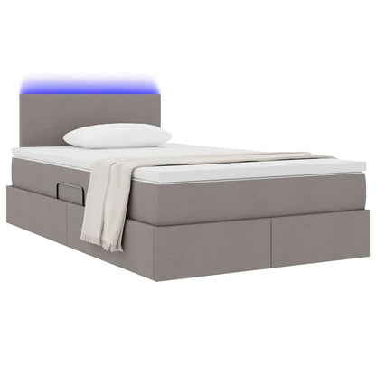 Letto con contenitore e LED con led Talpa 120 x 200 cm Tessuto