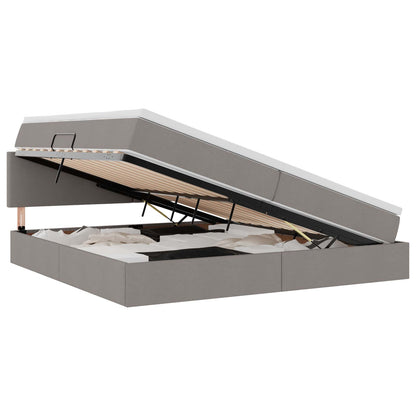 Letto con contenitore e LED con led Talpa 200 x 200 cm Tessuto
