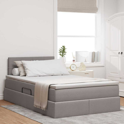 Letto con contenitore e LED con led Talpa 120 x 190 cm Tessuto