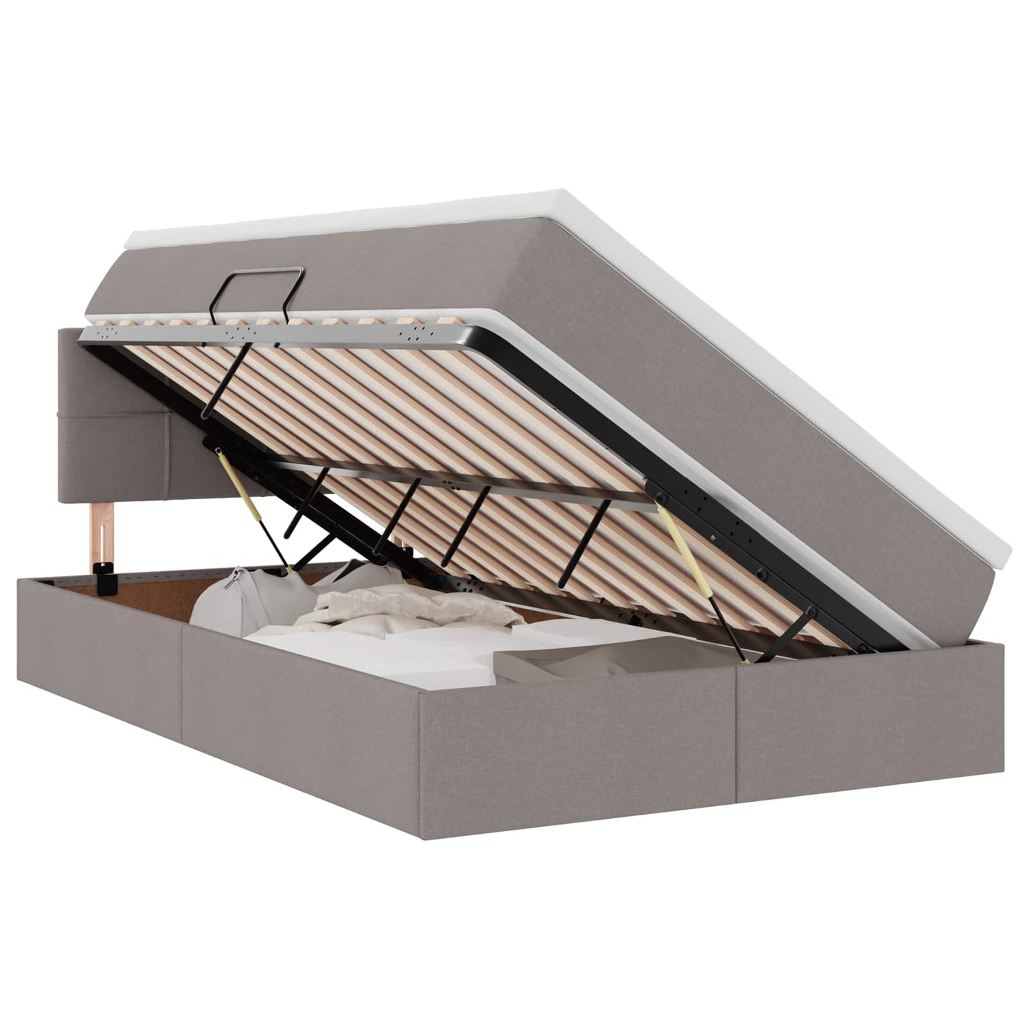 Letto con contenitore e LED con led Talpa 120 x 200 cm Tessuto