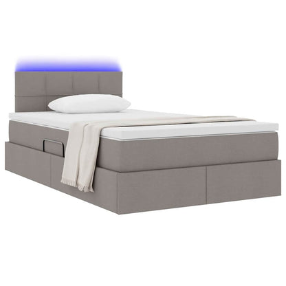Letto con contenitore e LED con led Talpa 120 x 200 cm Tessuto