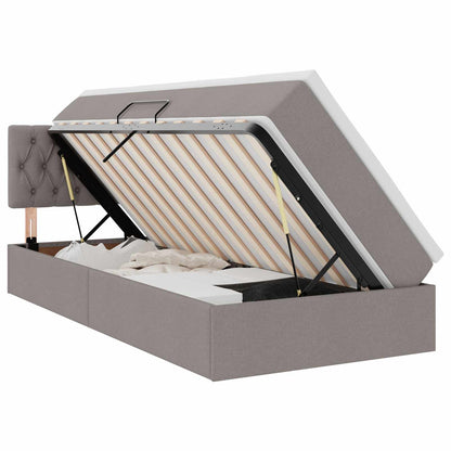 Letto con contenitore e LED con led Talpa 90 x 190 cm Tessuto