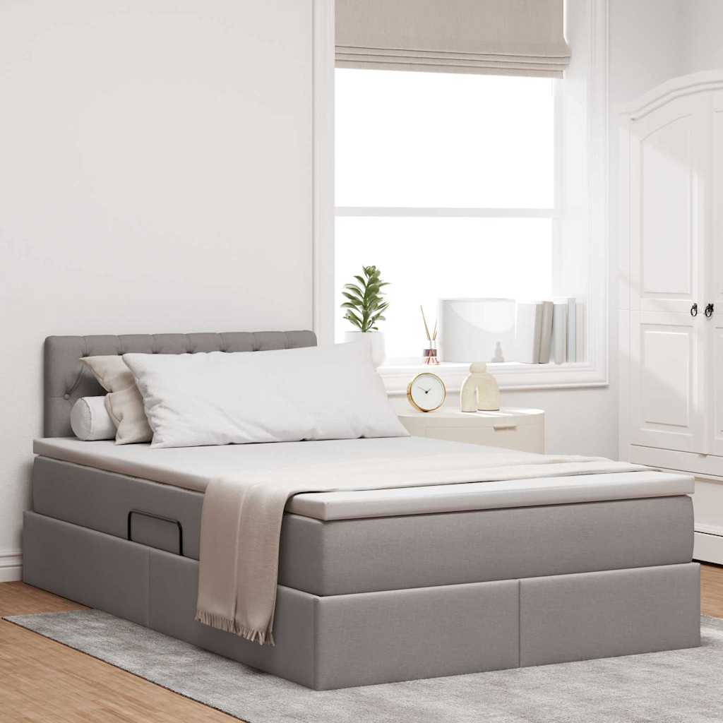 Letto con contenitore e LED con led Talpa 120 x 200 cm Tessuto