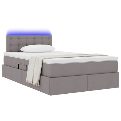 Letto con contenitore e LED con led Talpa 120 x 190 cm Tessuto