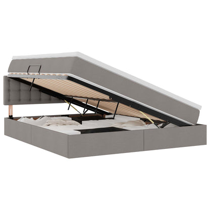 Letto con contenitore e LED con led Talpa 180 x 200 cm Tessuto
