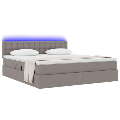 Letto con contenitore e LED con led Talpa 180 x 200 cm Tessuto