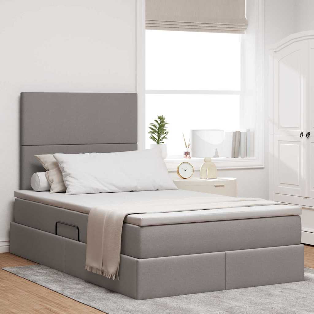 Letto con contenitore e materasso Talpa 120 x 190 cm Tessuto