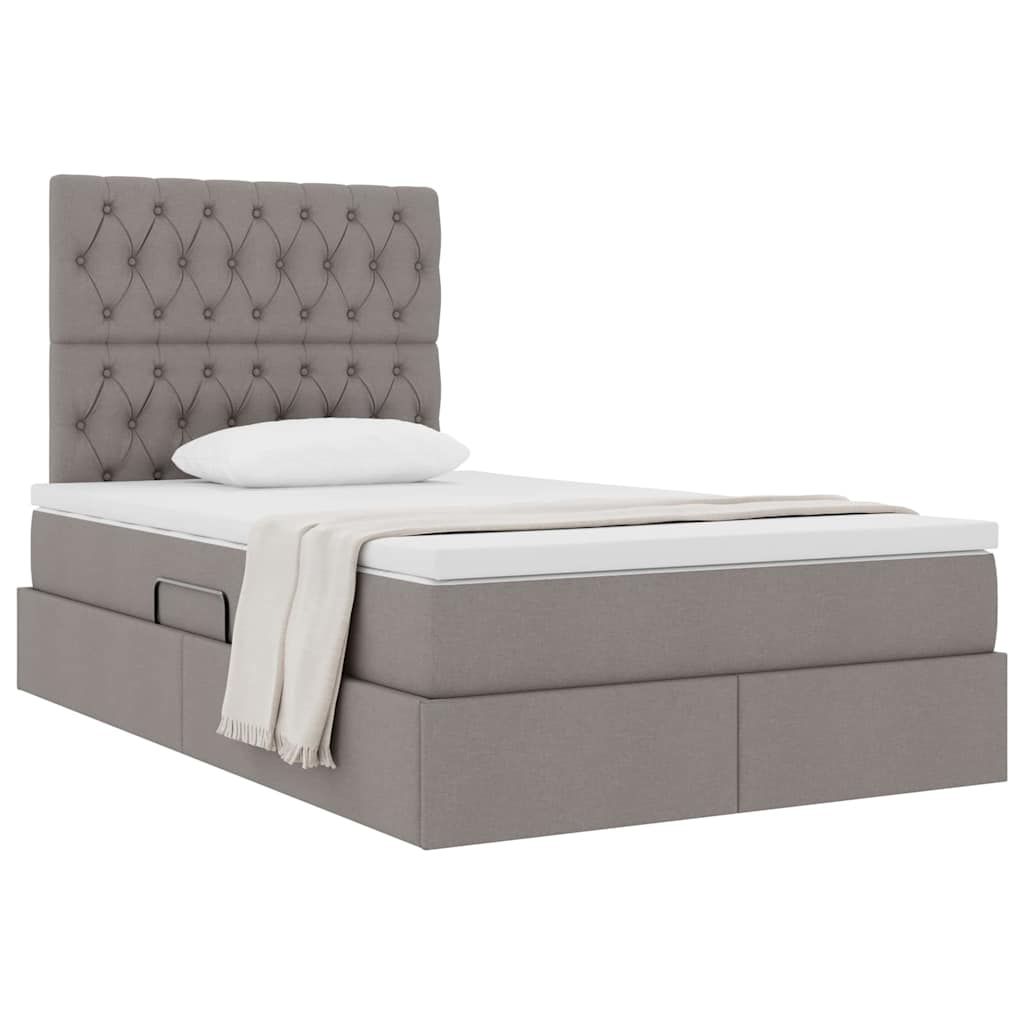 Letto con contenitore e materasso Talpa 120 x 190 cm Tessuto