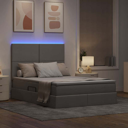 Letto con contenitore e LED Talpa 140 x 190 cm Poliestere