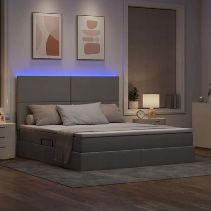 Letto con contenitore e LED Talpa 160 x 200 cm Poliestere