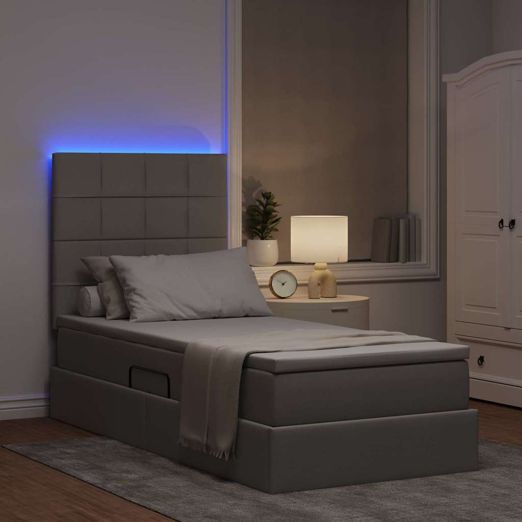 Letto con contenitore e LED Talpa 90 x 190 cm Poliestere
