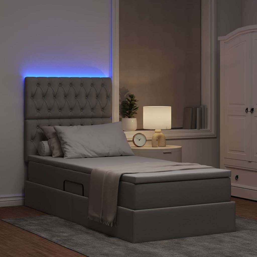 Letto con contenitore e LED Talpa 90 x 190 cm Poliestere