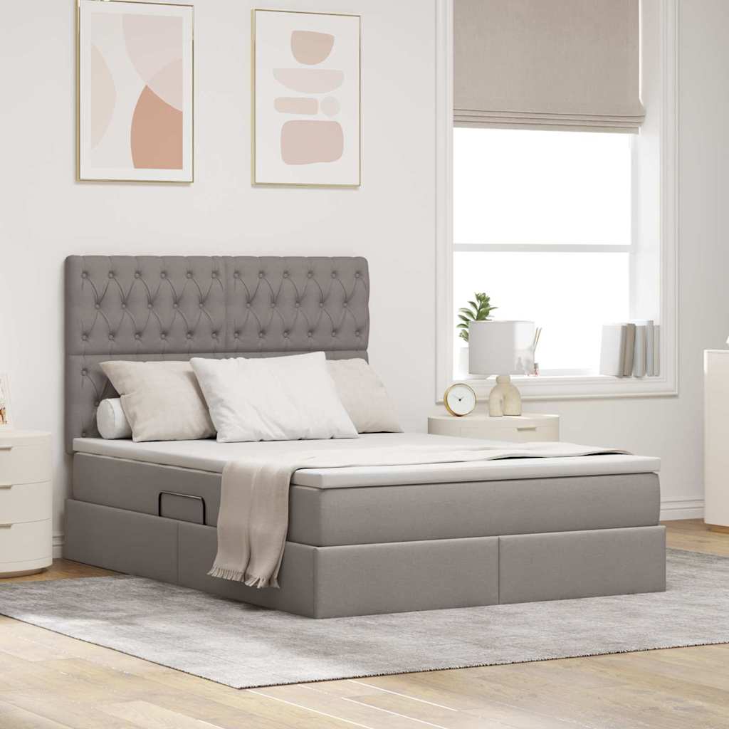 Letto con contenitore e LED Talpa 140 x 190 cm Poliestere