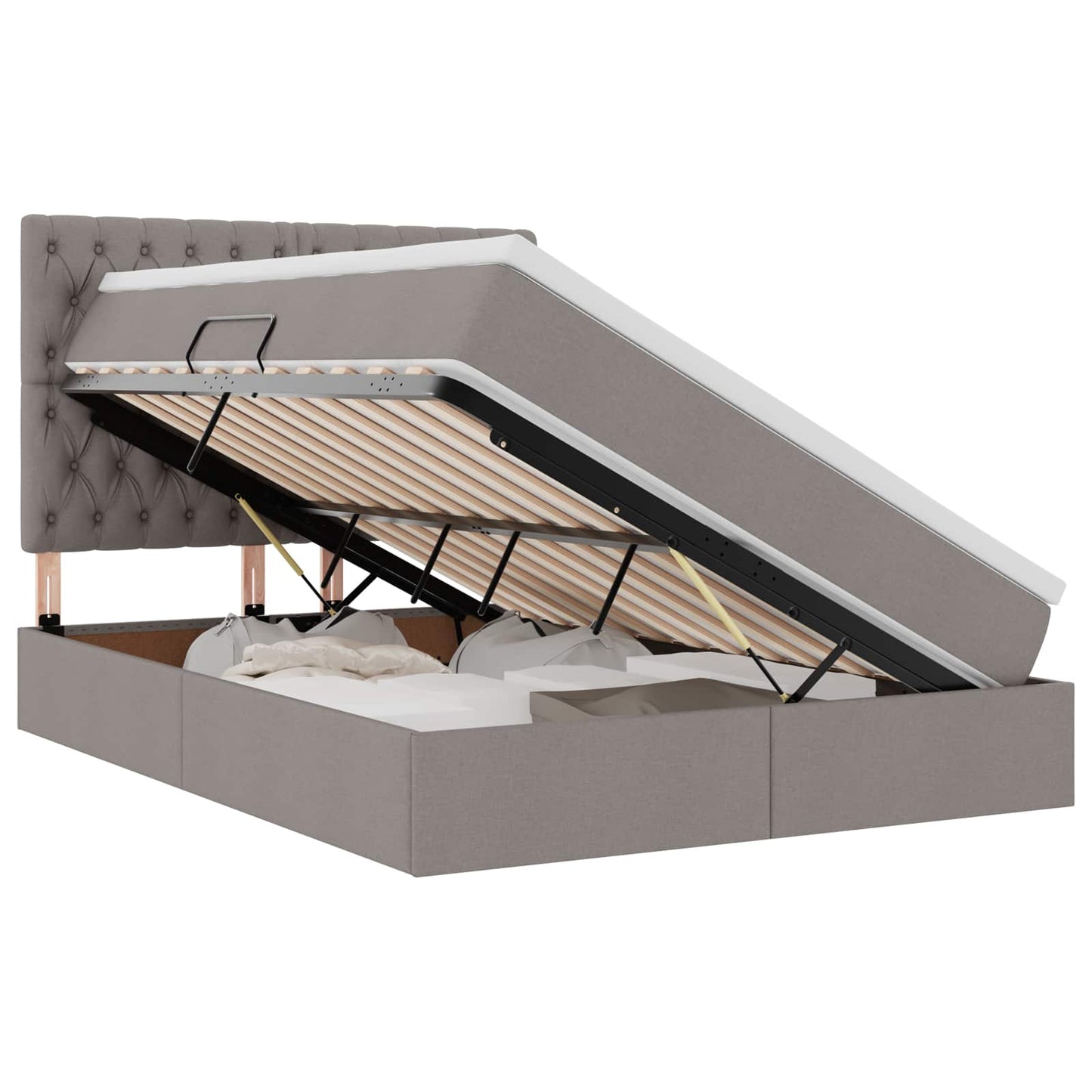 Letto con contenitore e LED Talpa 140 x 190 cm Poliestere