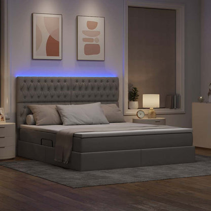 Letto con contenitore e LED Talpa 180 x 200 cm Poliestere