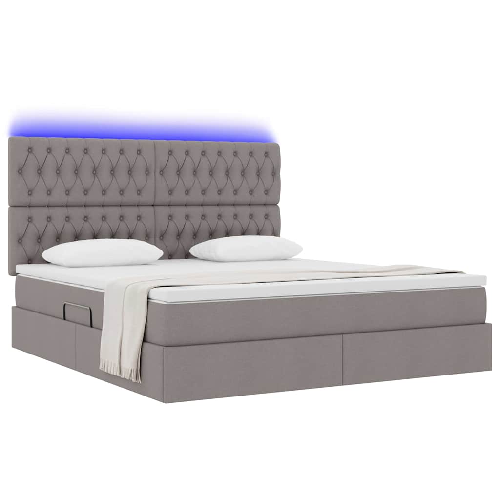 Letto con contenitore e LED Talpa 180 x 200 cm Poliestere