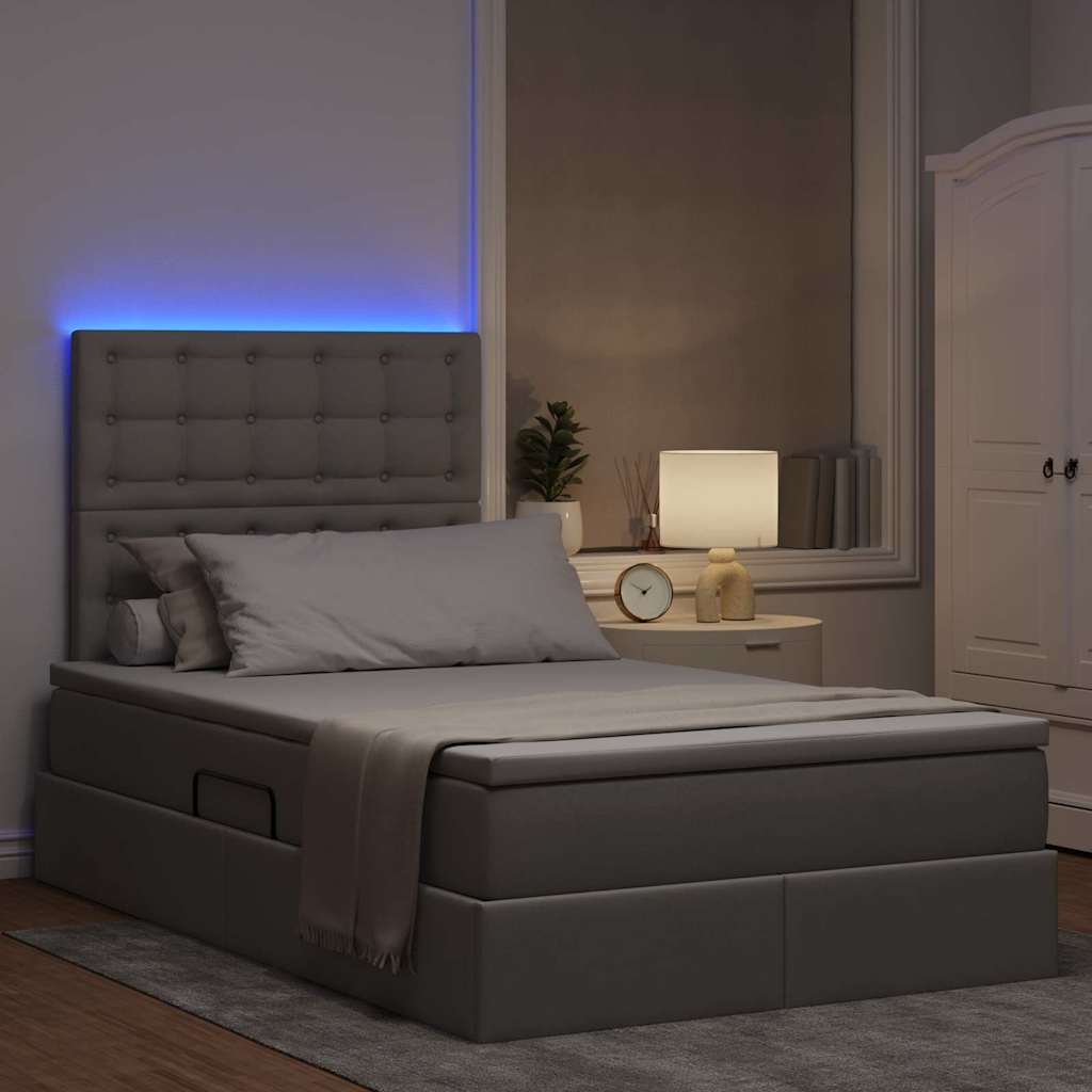 Letto con contenitore e LED Talpa 120 x 190 cm Poliestere