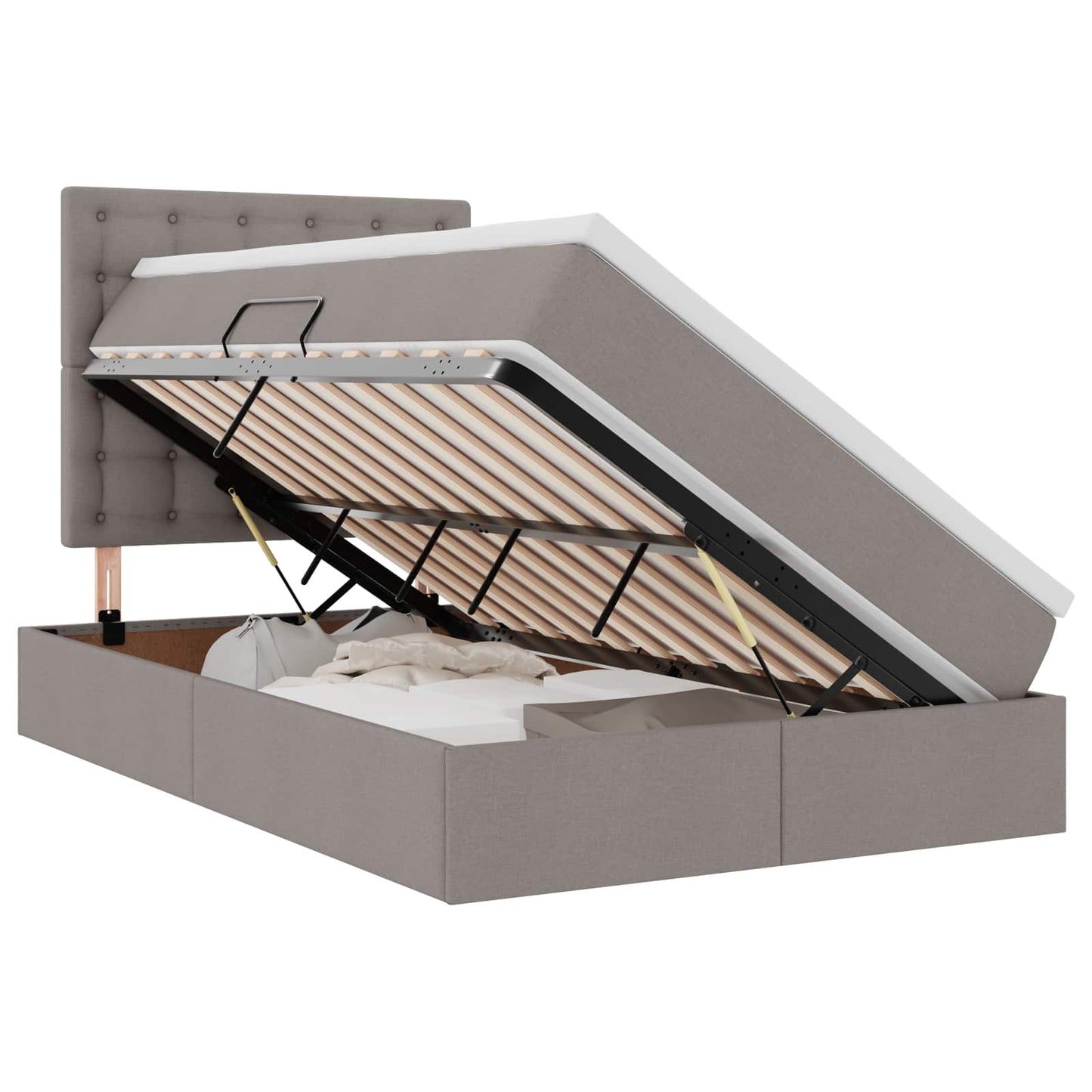 Letto con contenitore e LED Talpa 120 x 190 cm Poliestere