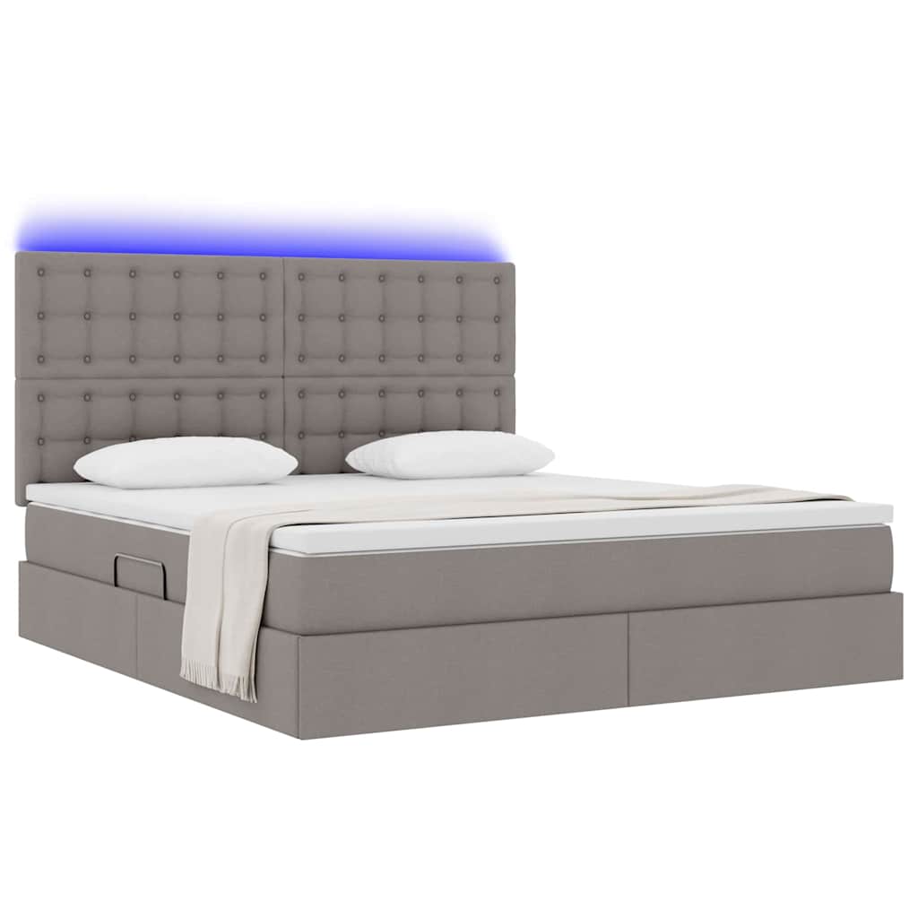 Letto con contenitore e LED Talpa 160 x 200 cm Poliestere