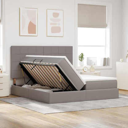 Letto con luci a strisce a LED Talpa 180 x 200 cm Tessuto