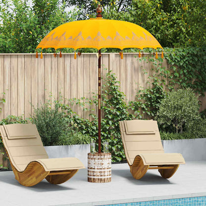 Ombrello balinese con base Giallo 185 x 185 x 260 cm