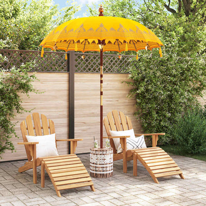 Ombrello balinese con base Giallo 185 x 185 x 260 cm