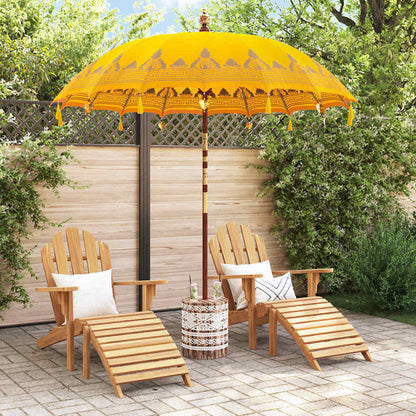 Ombrello balinese con base Giallo 215 x 215 x 260 cm