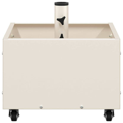 Base per ombrellone Bianco 45 x 45 x 45 cm Acciaio