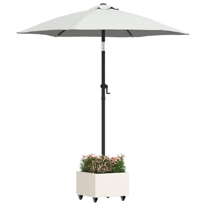 Base per ombrellone Bianco 45 x 45 x 45 cm Acciaio