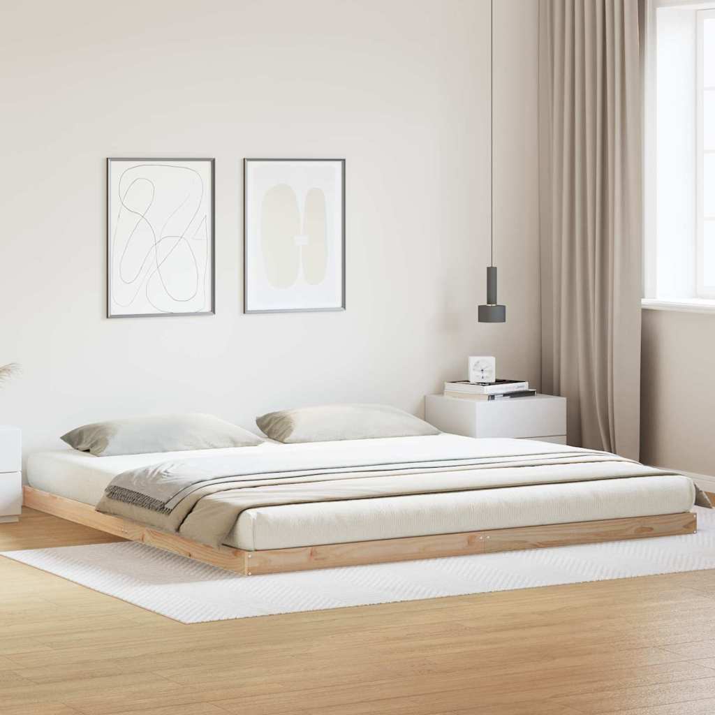Struttura letto a terra Naturale 213.5 x 104 x 9 cm
