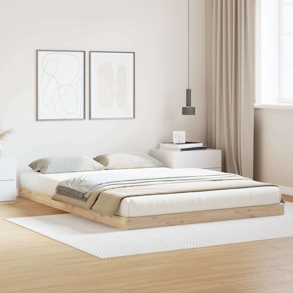 Struttura letto a terra Naturale 213.5 x 104 x 9 cm
